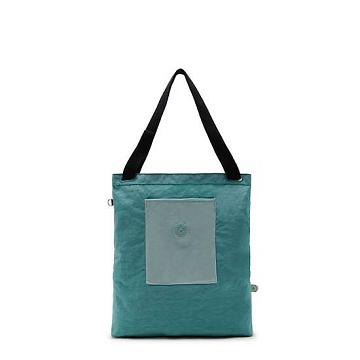 Kipling Annas Tote Tassen Blauw Turquoise | NL 1777GS